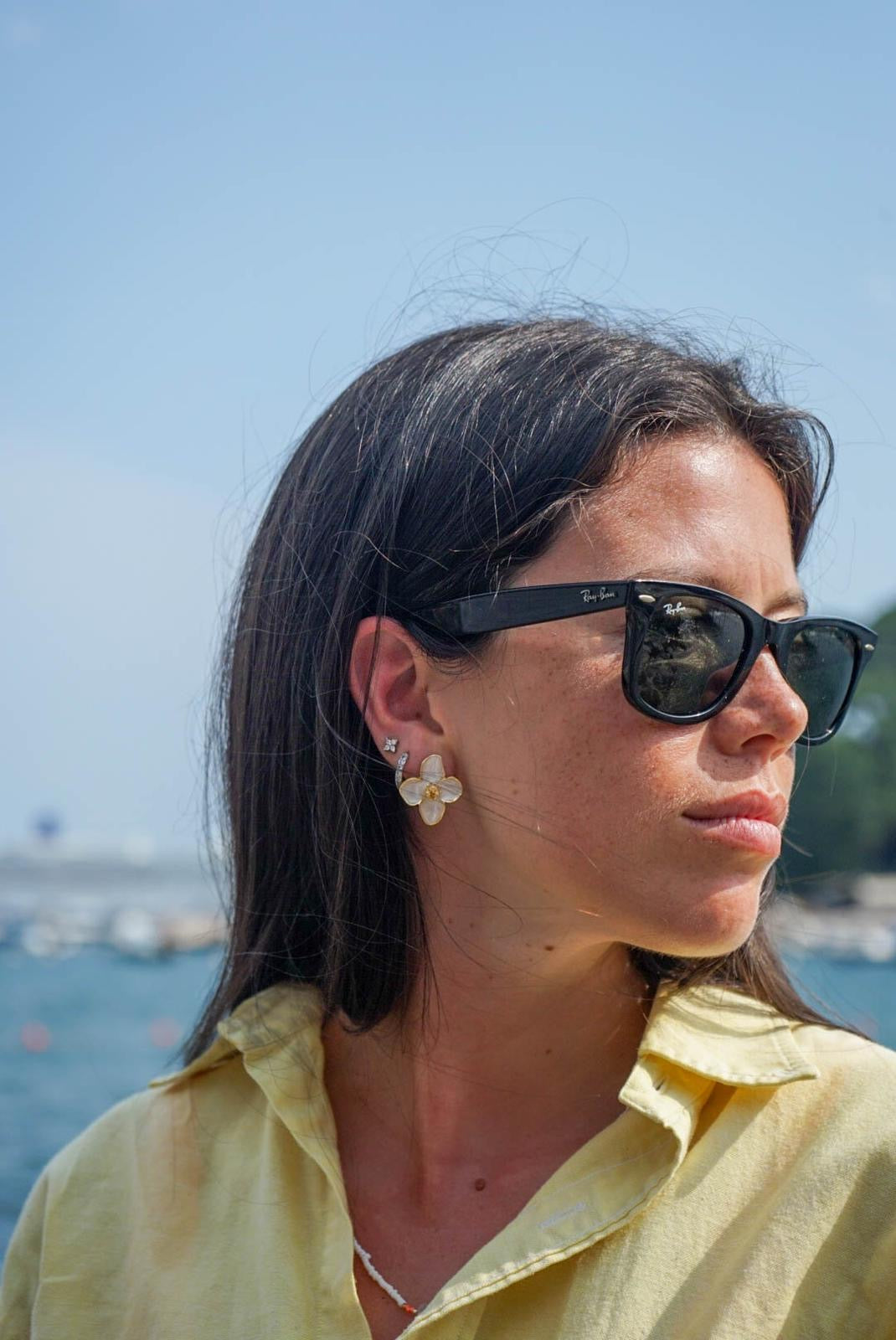 Orecchini Fiore Bianchi