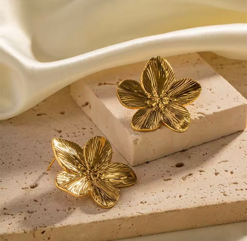 Orecchini a Fiore - Oro