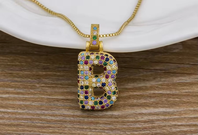 Collana iniziale Grande - Multicolor