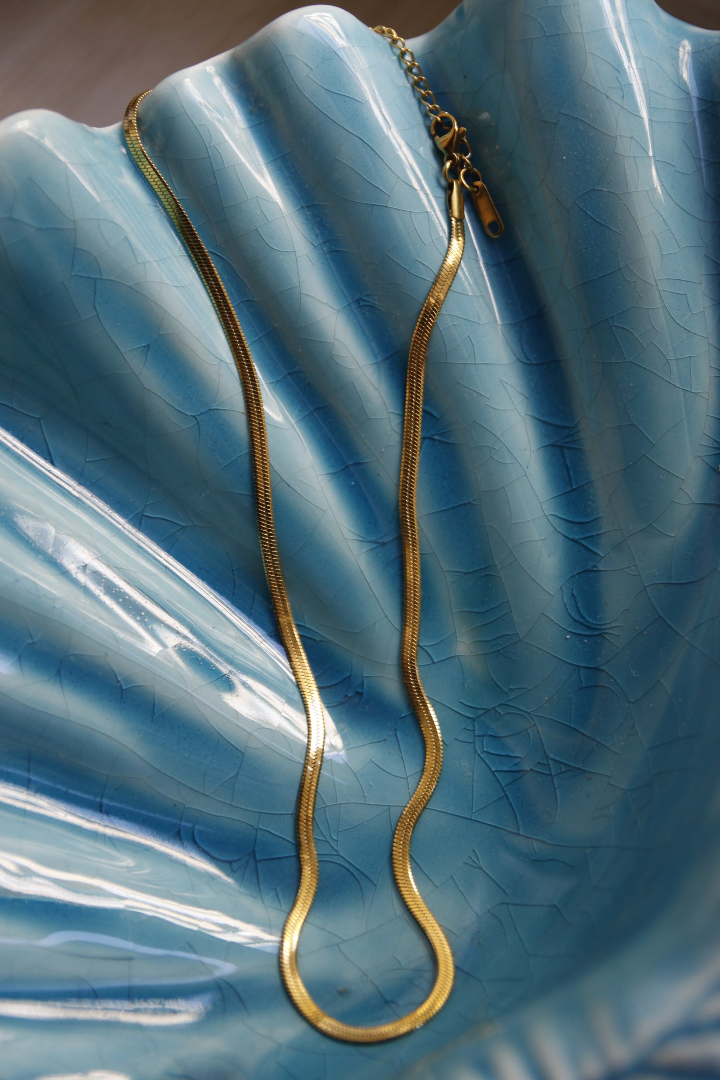 Collana Singola Piatta Oro