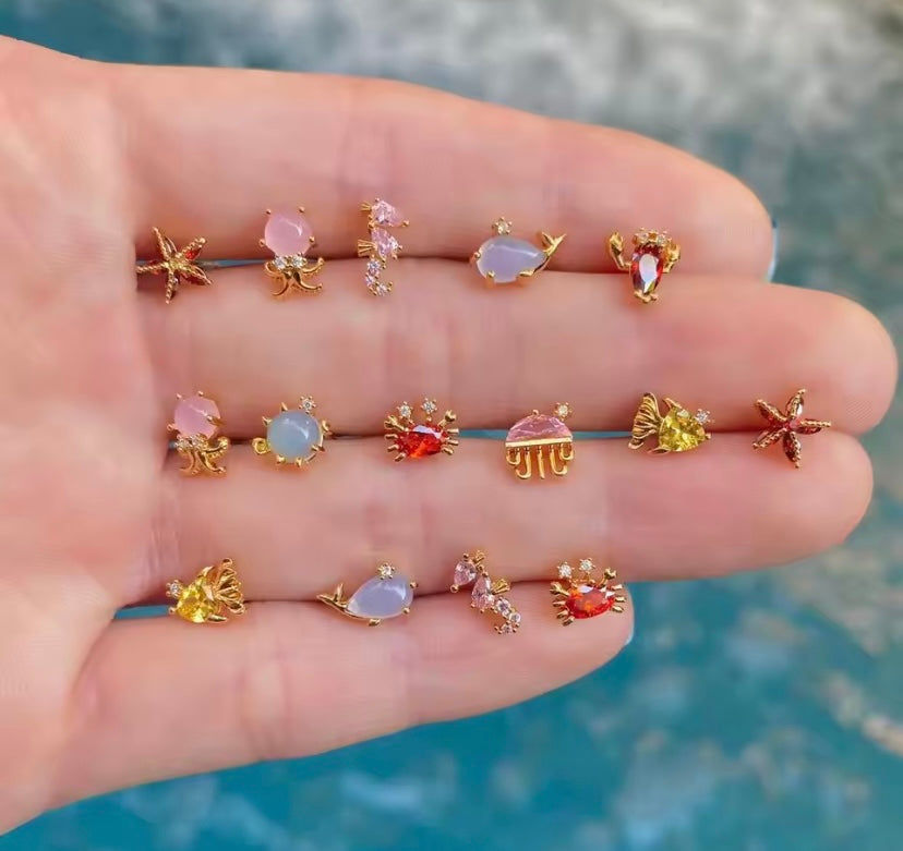 Orecchini a tema mare