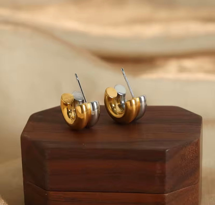 Orecchini doppio cerchio