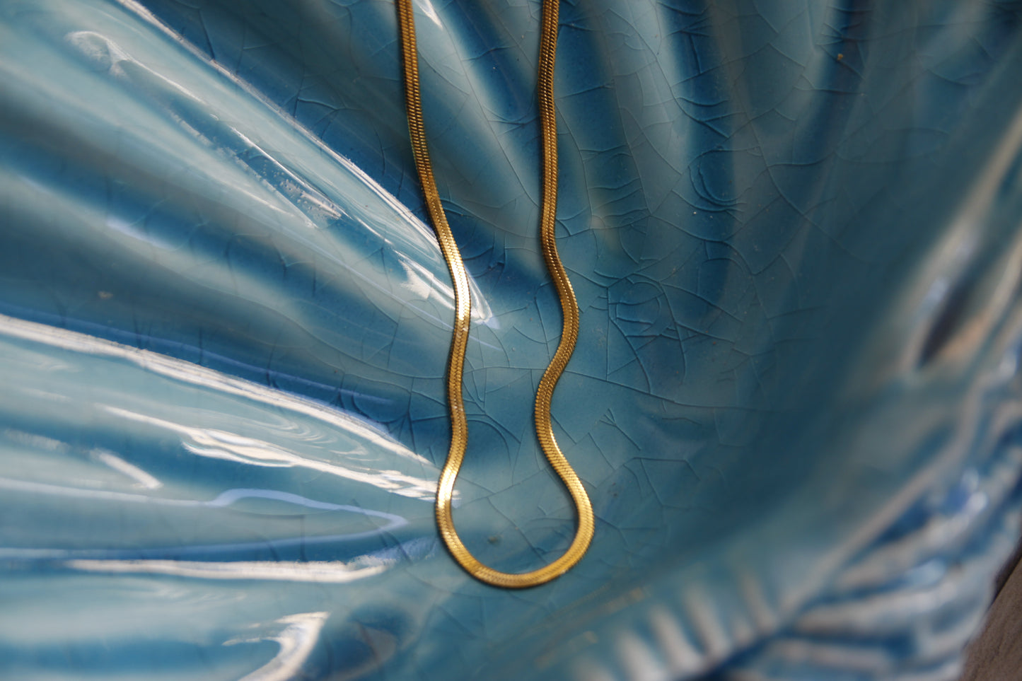 Collana Singola Piatta Oro