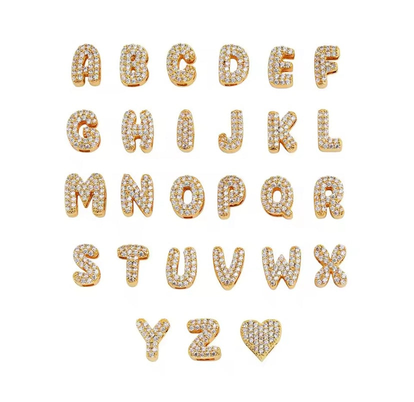 Collana con iniziale piccola Swarovski