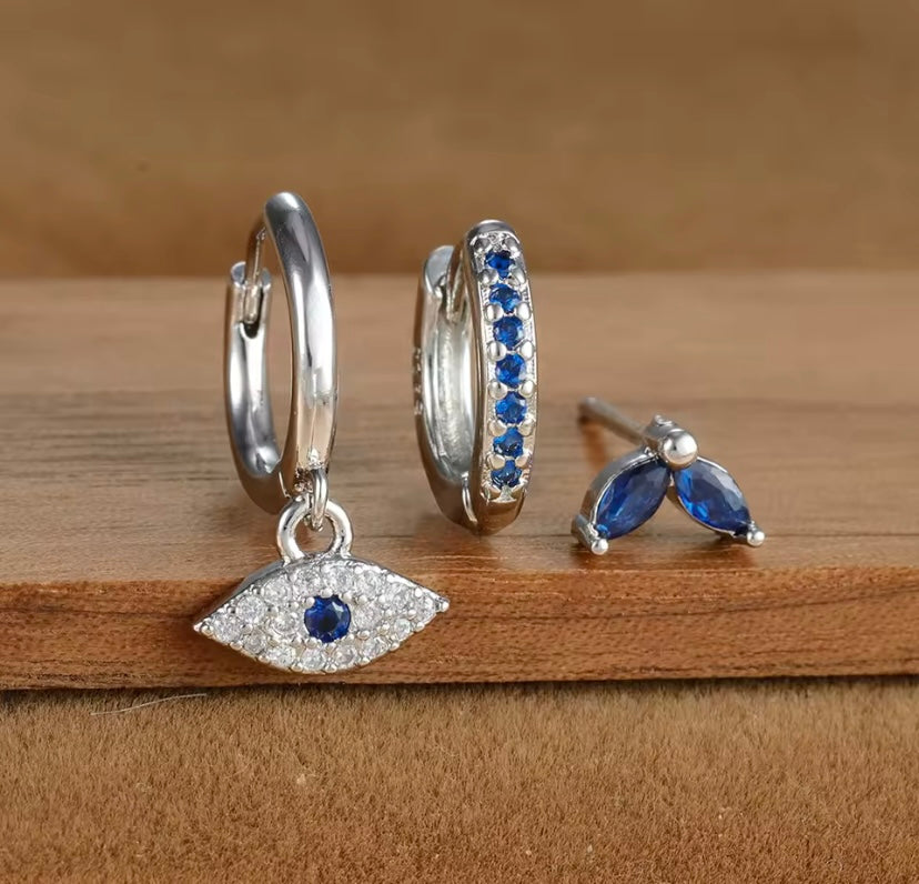 Set 3 Orecchini Occhio