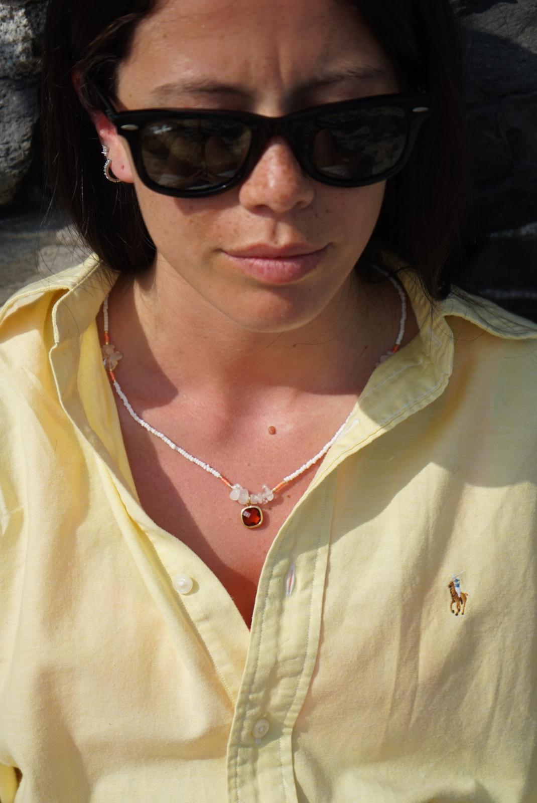 Collana Perline Bianca