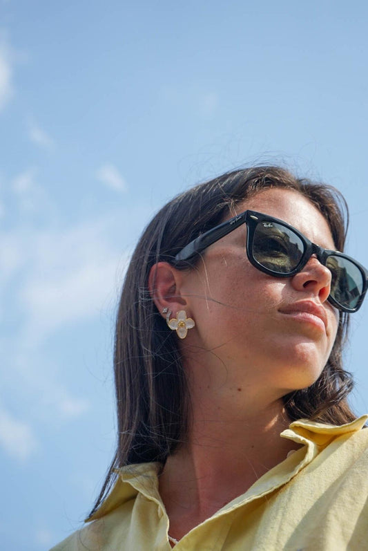 Orecchini Fiore Bianchi