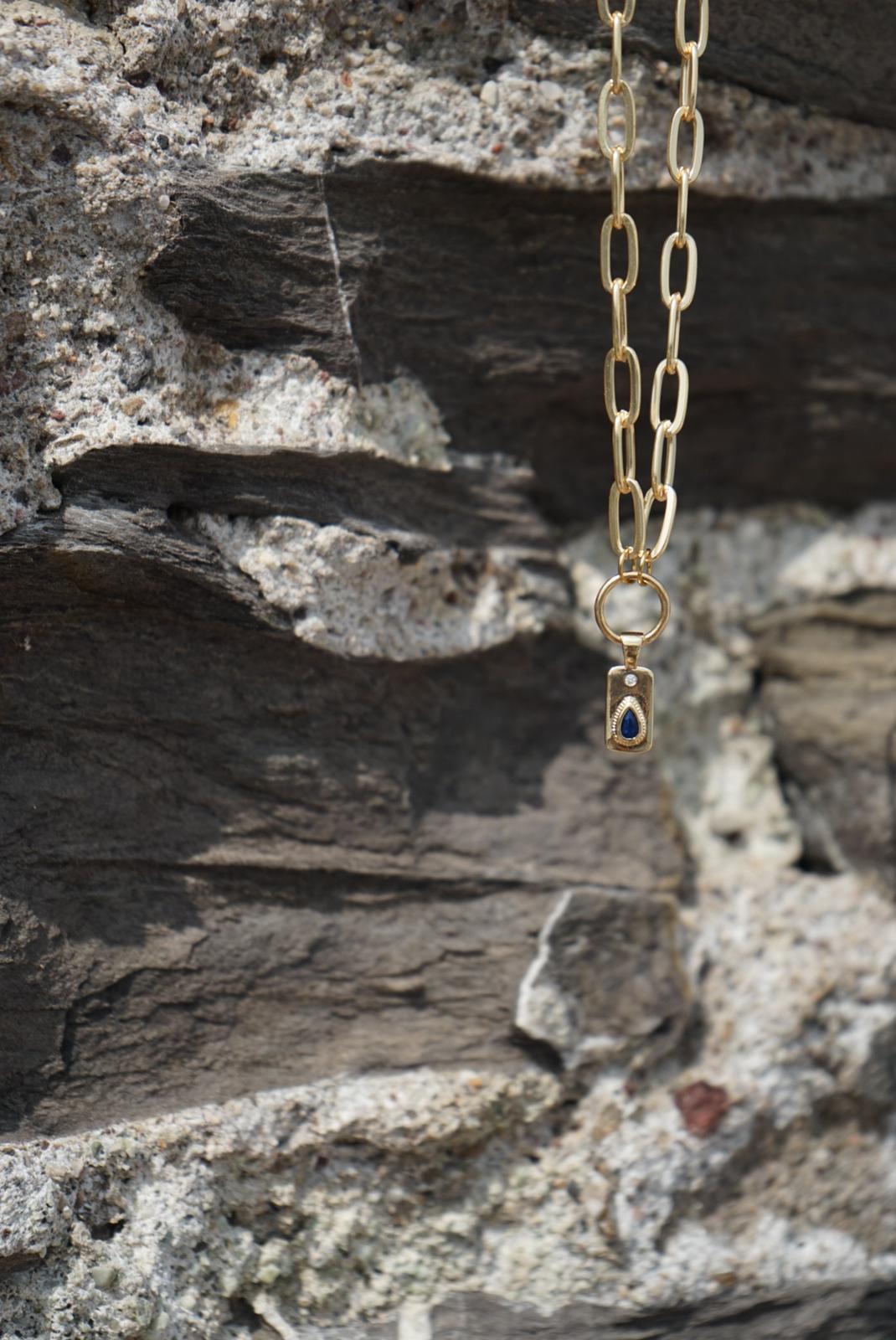 Catenella Oro con Pietra