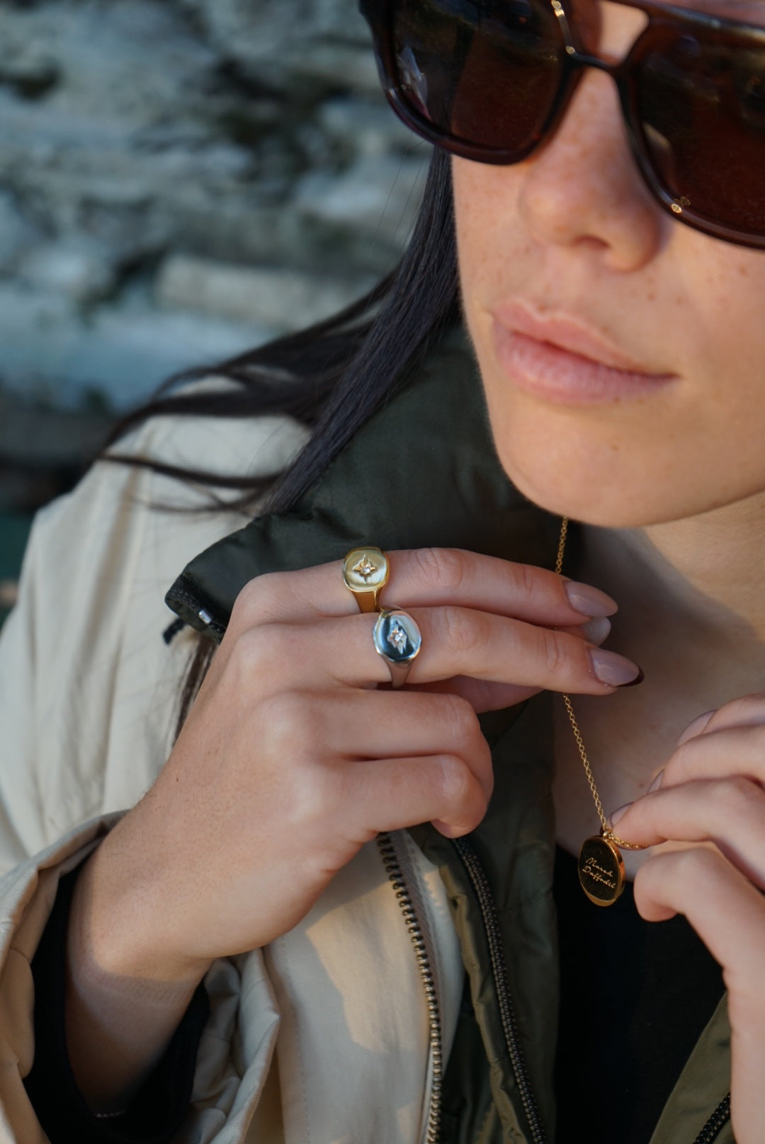 Anello Astra - Oro e Argento