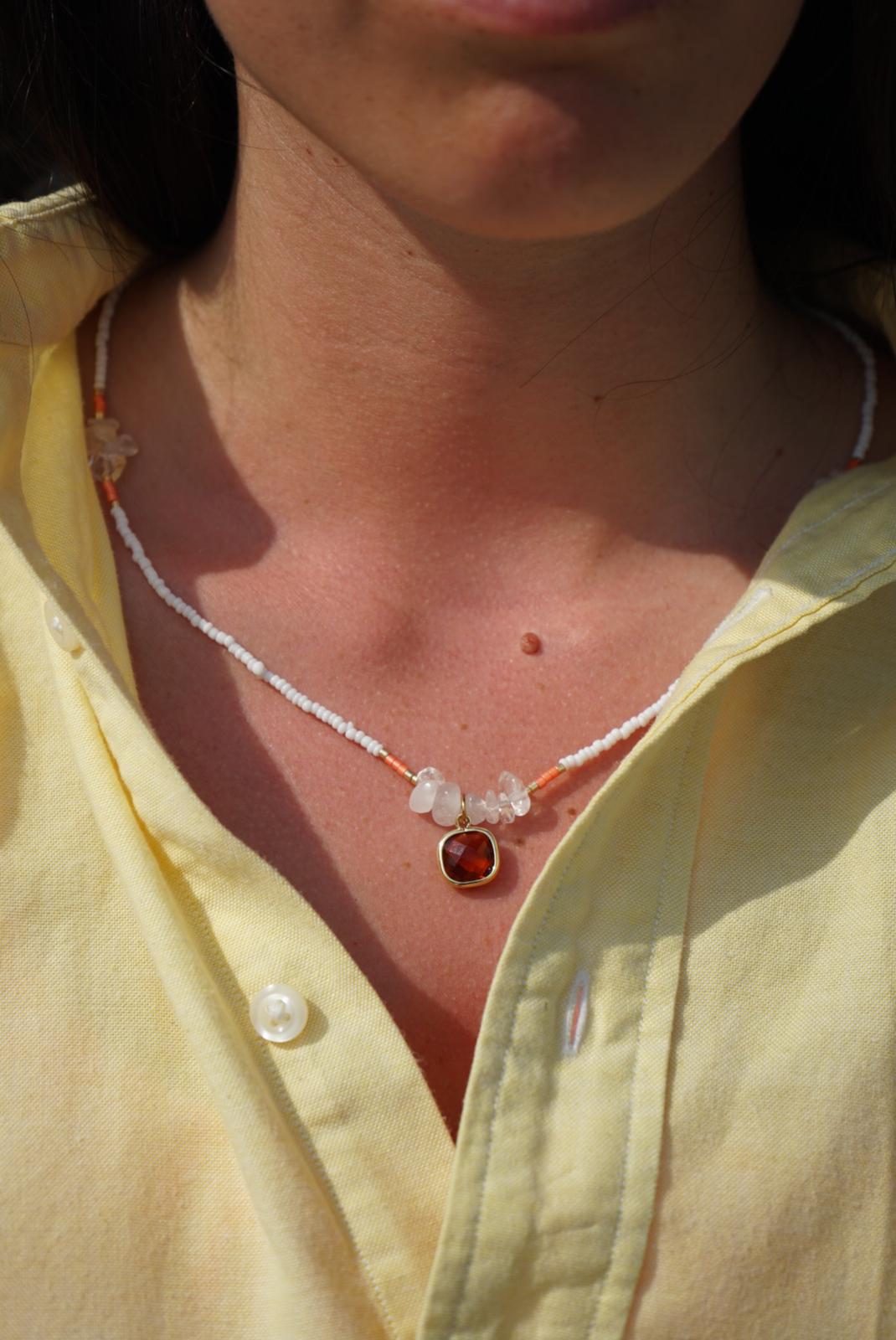 Collana Perline Bianca