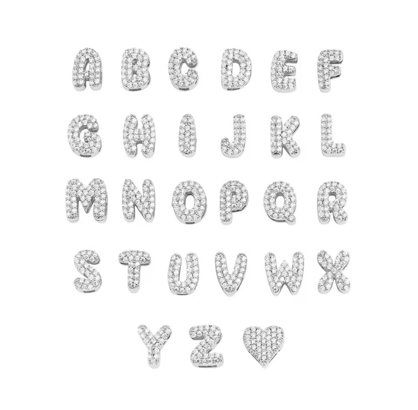 Collana con iniziale piccola Swarovski