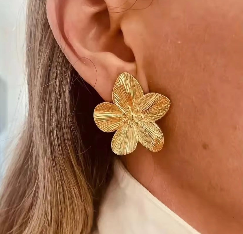 Orecchini a Fiore - Oro